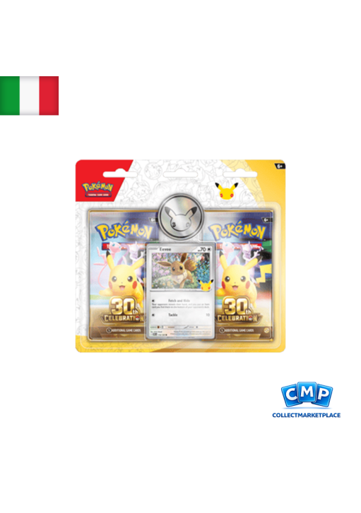 Pokémon Eevee 2-Pack Blister 30° Anniversary ITA