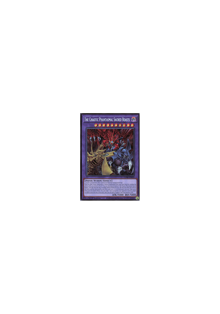 The Chaotic Phantasmal Sacred Beasts (V.1 - Secret Rare)