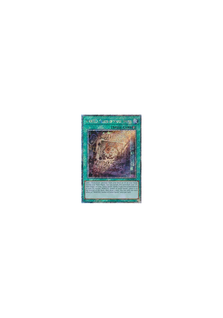 WANTED: Seeker of Sinful Spoils (V.4 - Platinum Secret Rare)