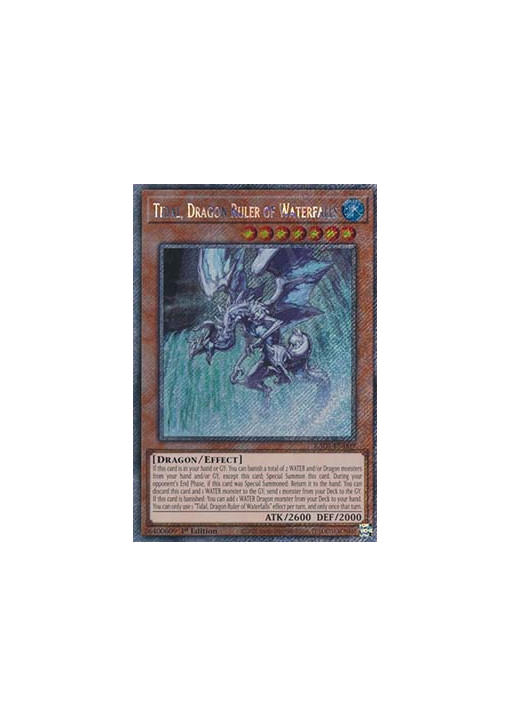 Tidal, Dragon Ruler of Waterfalls (V.4 - Platinum Secret Rare)