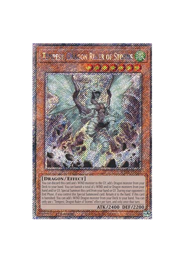 Tempest, Dragon Ruler of Storms (V.4 - Platinum Secret Rare)