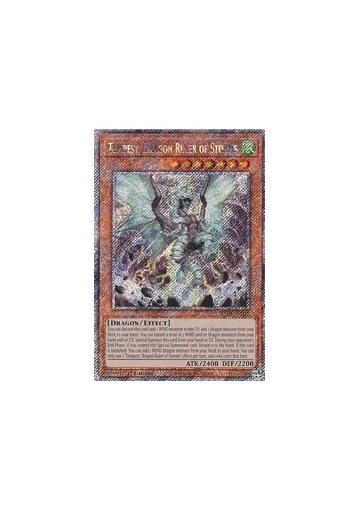 Tempest, Dragon Ruler of Storms (V.4 - Platinum Secret Rare)