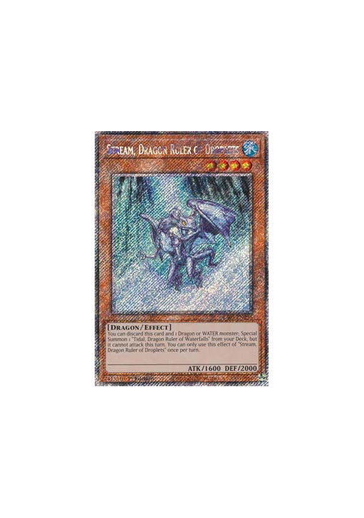 Stream, Dragon Ruler of Droplets (V.1 - Platinum Secret Rare)