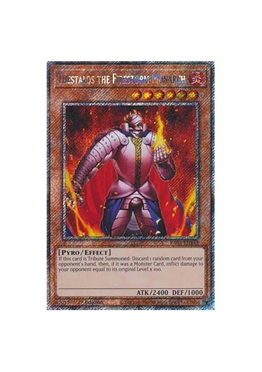 Thestalos the Firestorm Monarch (V.1 - Platinum Secret Rare)