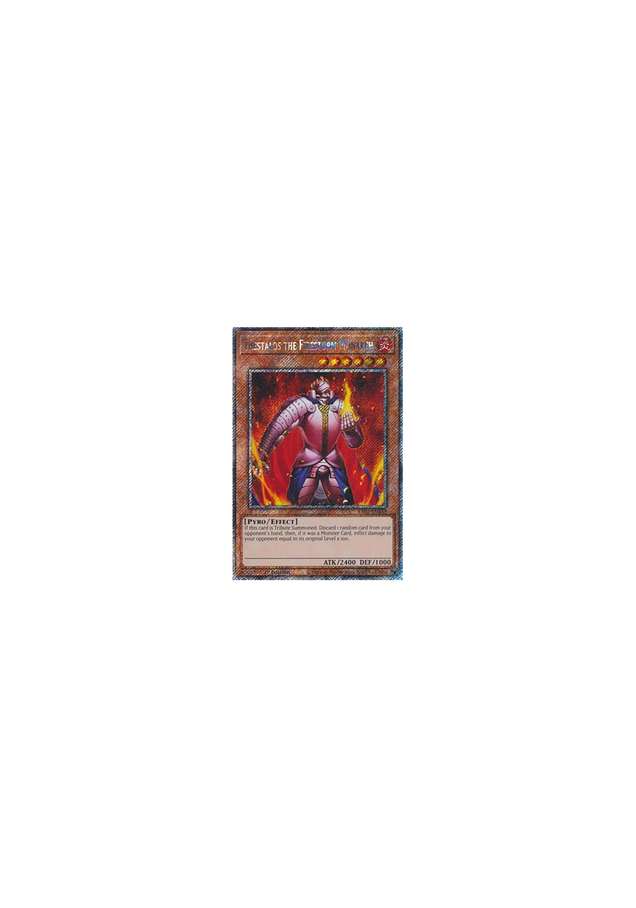 Thestalos the Firestorm Monarch (V.1 - Platinum Secret Rare)