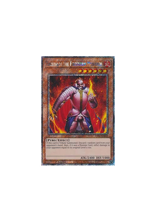 Thestalos the Firestorm Monarch (V.1 - Platinum Secret Rare)