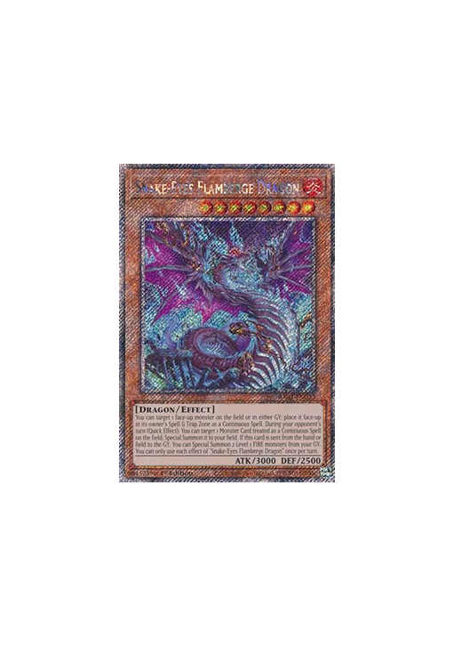 Snake-Eyes Flamberge Dragon (V.4 - Platinum Secret Rare)
