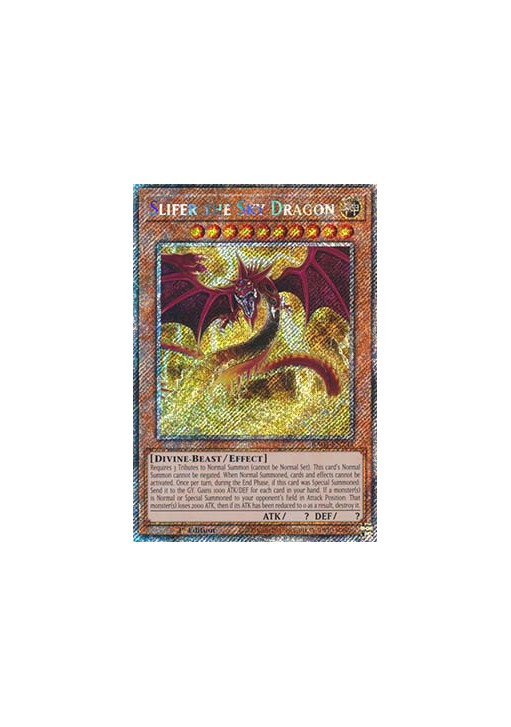 Slifer the Sky Dragon (V.1 - Platinum Secret Rare)