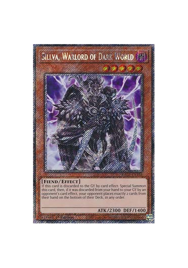 Sillva, Warlord of Dark World (V.1 - Platinum Secret Rare)