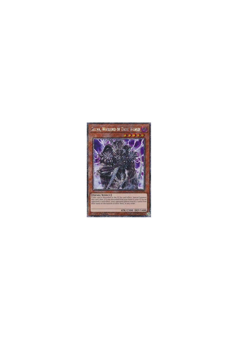 Sillva, Warlord of Dark World (V.1 - Platinum Secret Rare)