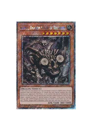 Redox, Dragon Ruler of Boulders (V.4 - Platinum Secret Rare)