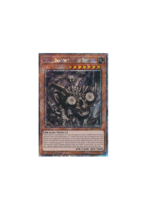 Redox, Dragon Ruler of Boulders (V.4 - Platinum Secret Rare)