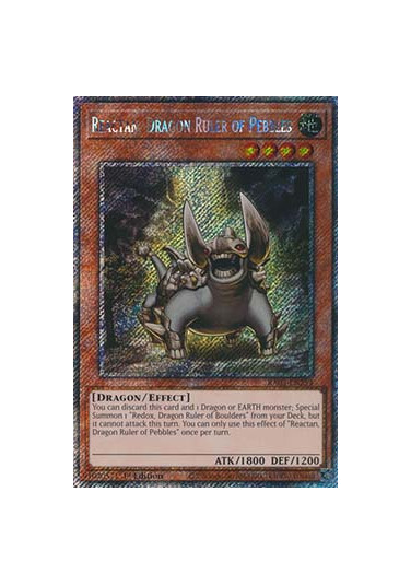 Reactan, Dragon Ruler of Pebbles (V.1 - Platinum Secret Rare)