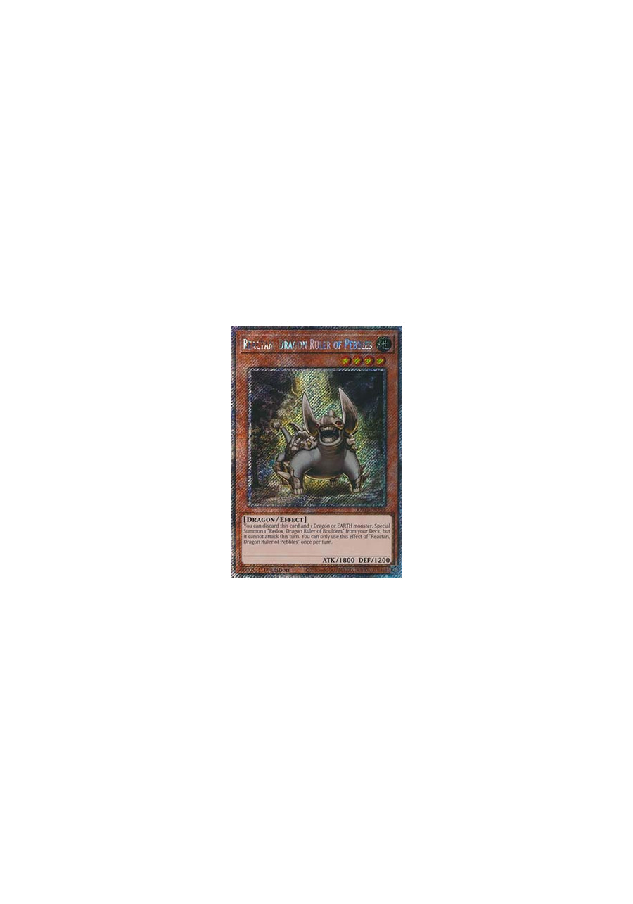 Reactan, Dragon Ruler of Pebbles (V.1 - Platinum Secret Rare)