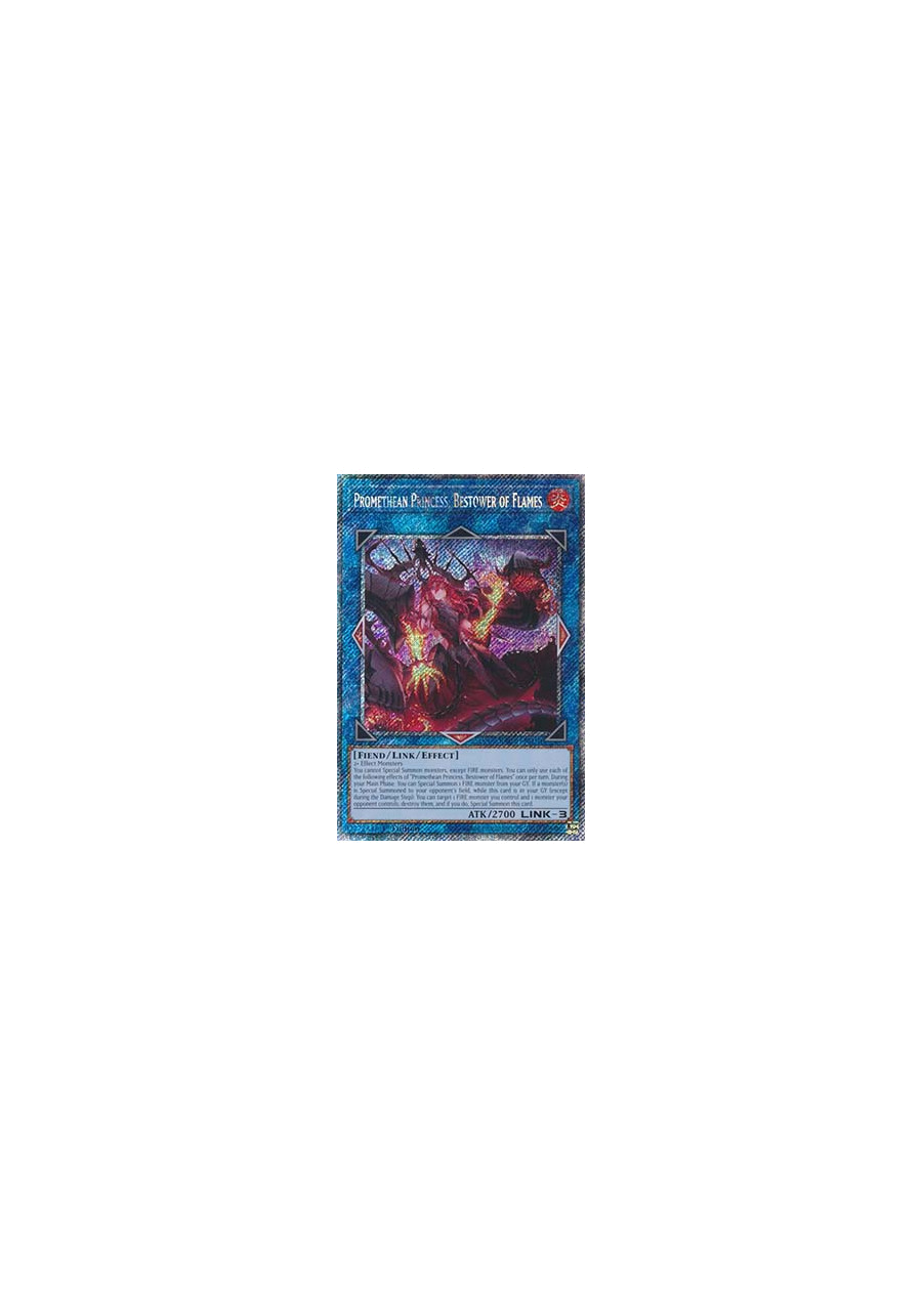Promethean Princess, Bestower of Flames (V.4 - Platinum Secret Rare)