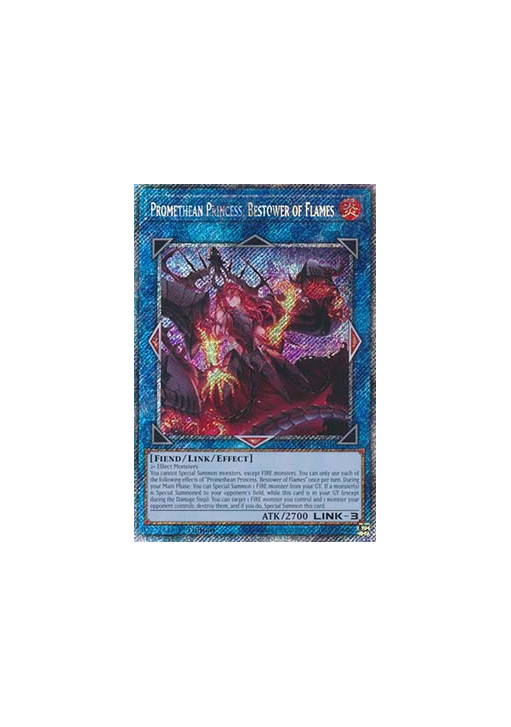 Promethean Princess, Bestower of Flames (V.4 - Platinum Secret Rare)