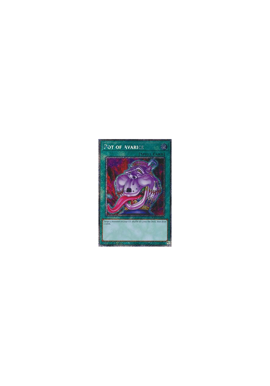 Pot of Avarice (V.1 - Platinum Secret Rare)