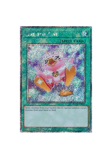 One for One (V.8 - Platinum Secret Rare)