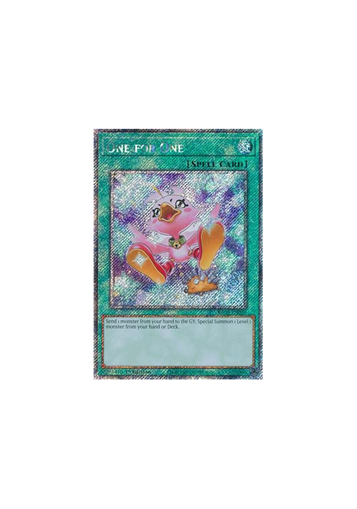 One for One (V.8 - Platinum Secret Rare)