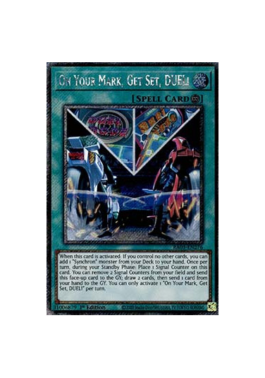 On Your Mark, Get Set, DUEL! (V.1 - Platinum Secret Rare)