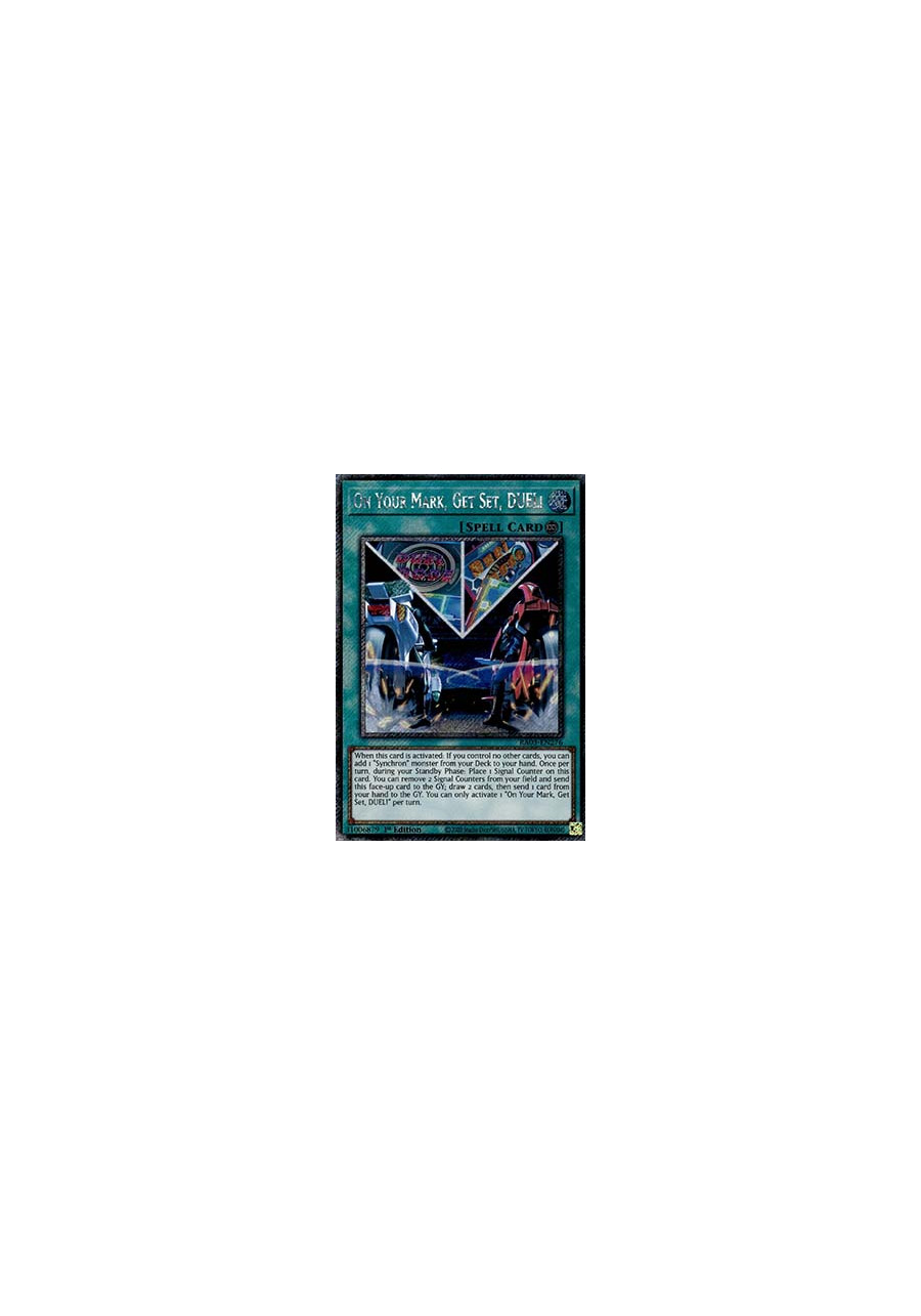 On Your Mark, Get Set, DUEL! (V.1 - Platinum Secret Rare)