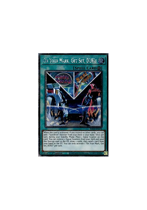 On Your Mark, Get Set, DUEL! (V.1 - Platinum Secret Rare)