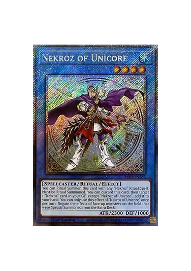 Nekroz of Unicore (V.1 - Platinum Secret Rare)