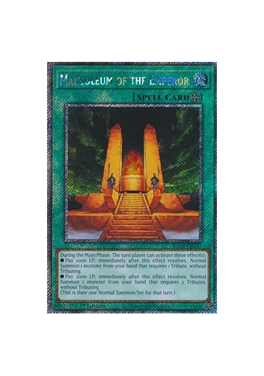 Mausoleum of the Emperor (V.1 - Platinum Secret Rare)