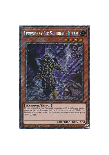 Legendary Six Samurai - Kizan (V.1 - Platinum Secret Rare)