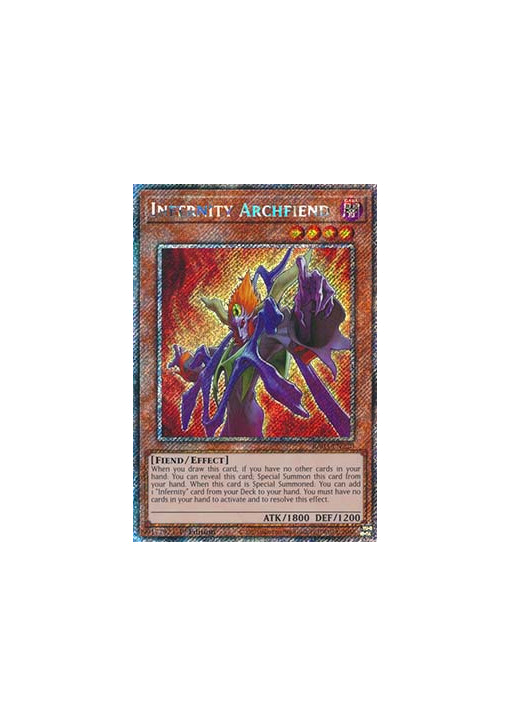Infernity Archfiend (V.1 - Platinum Secret Rare)