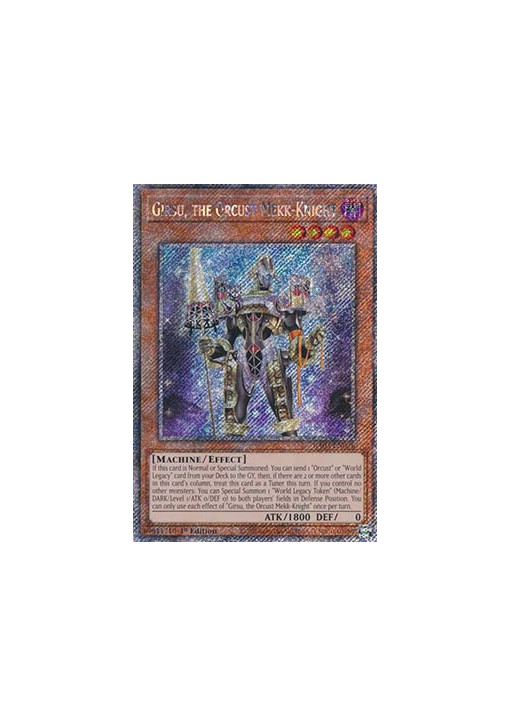 Girsu, the Orcust Mekk-Knight (V.4 - Platinum Secret Rare)