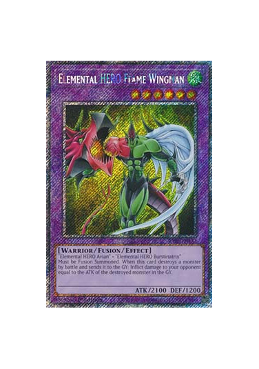 Elemental HERO Flame Wingman (V.1 - Platinum Secret Rare)