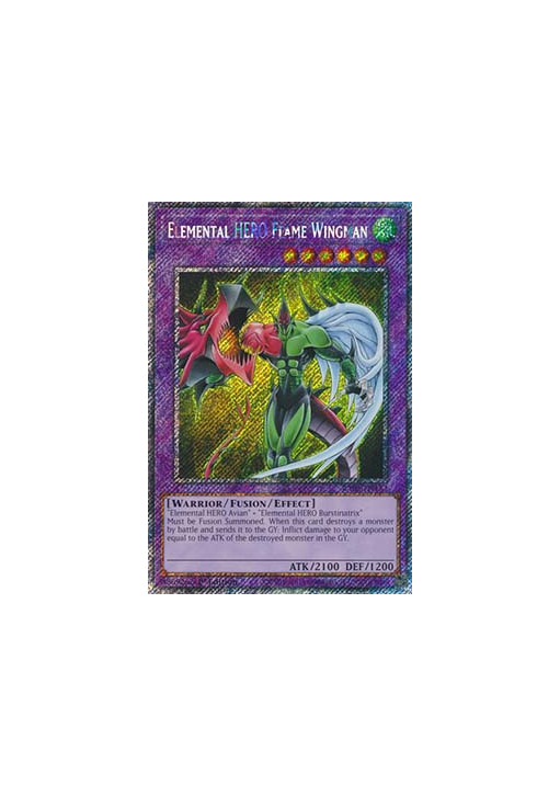 Elemental HERO Flame Wingman (V.1 - Platinum Secret Rare)