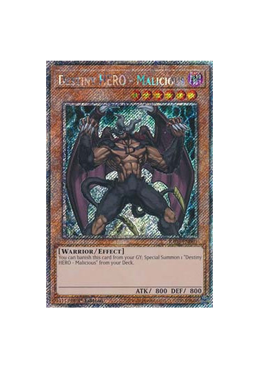 Destiny HERO - Malicious (V.4 - Platinum Secret Rare)