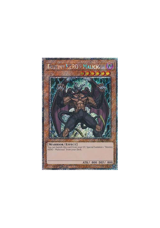 Destiny HERO - Malicious (V.4 - Platinum Secret Rare)
