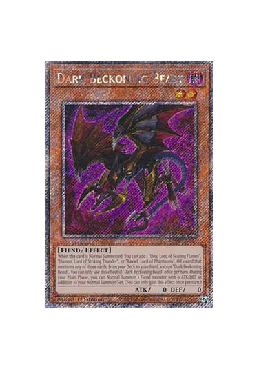 Dark Beckoning Beast (V.4 - Platinum Secret Rare)