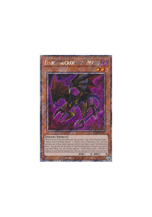 Dark Beckoning Beast (V.4 - Platinum Secret Rare)