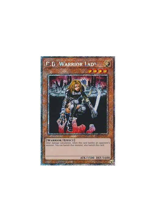 D.D. Warrior Lady (V.1 - Platinum Secret Rare)