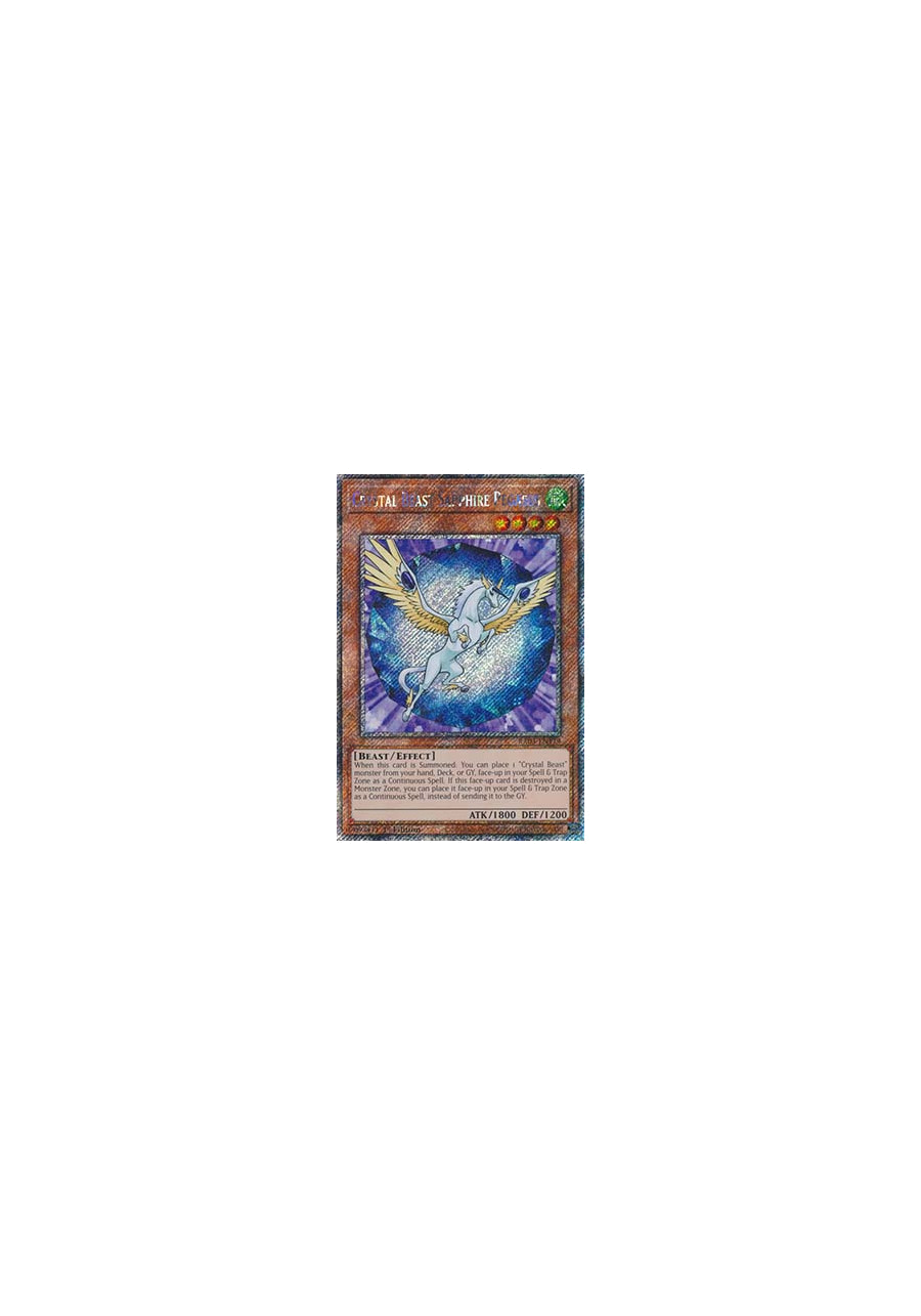 Crystal Beast Sapphire Pegasus (V.1 - Platinum Secret Rare)