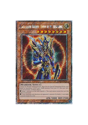 Black Luster Soldier - Envoy of the Beginning (V.1 - Platinum Secret Rare)