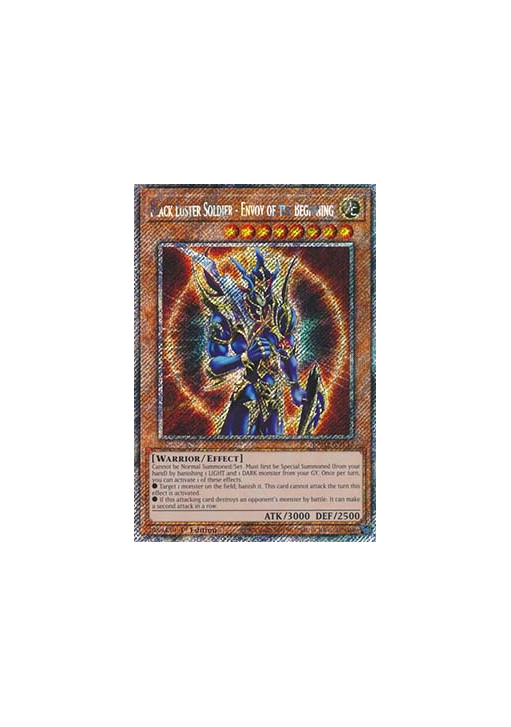 Black Luster Soldier - Envoy of the Beginning (V.1 - Platinum Secret Rare)