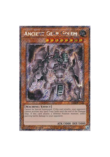Ancient Gear Golem (V.1 - Platinum Secret Rare)