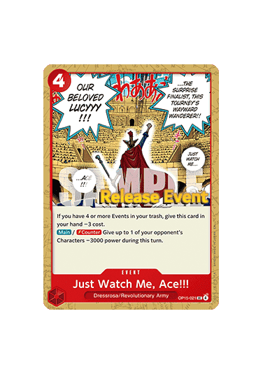 Just Watch Me, Ace!!! (OP15-021)