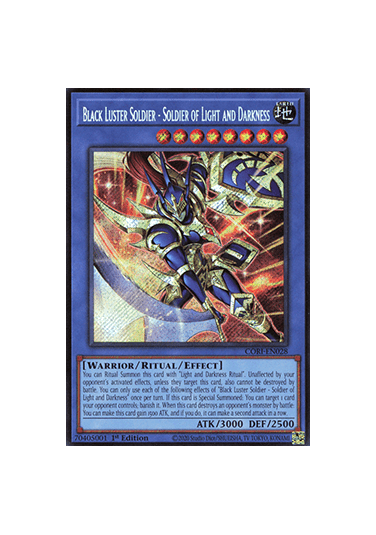 Black Luster Soldier - Soldier of Light and Darkness (V.1 - Secret Rare)
