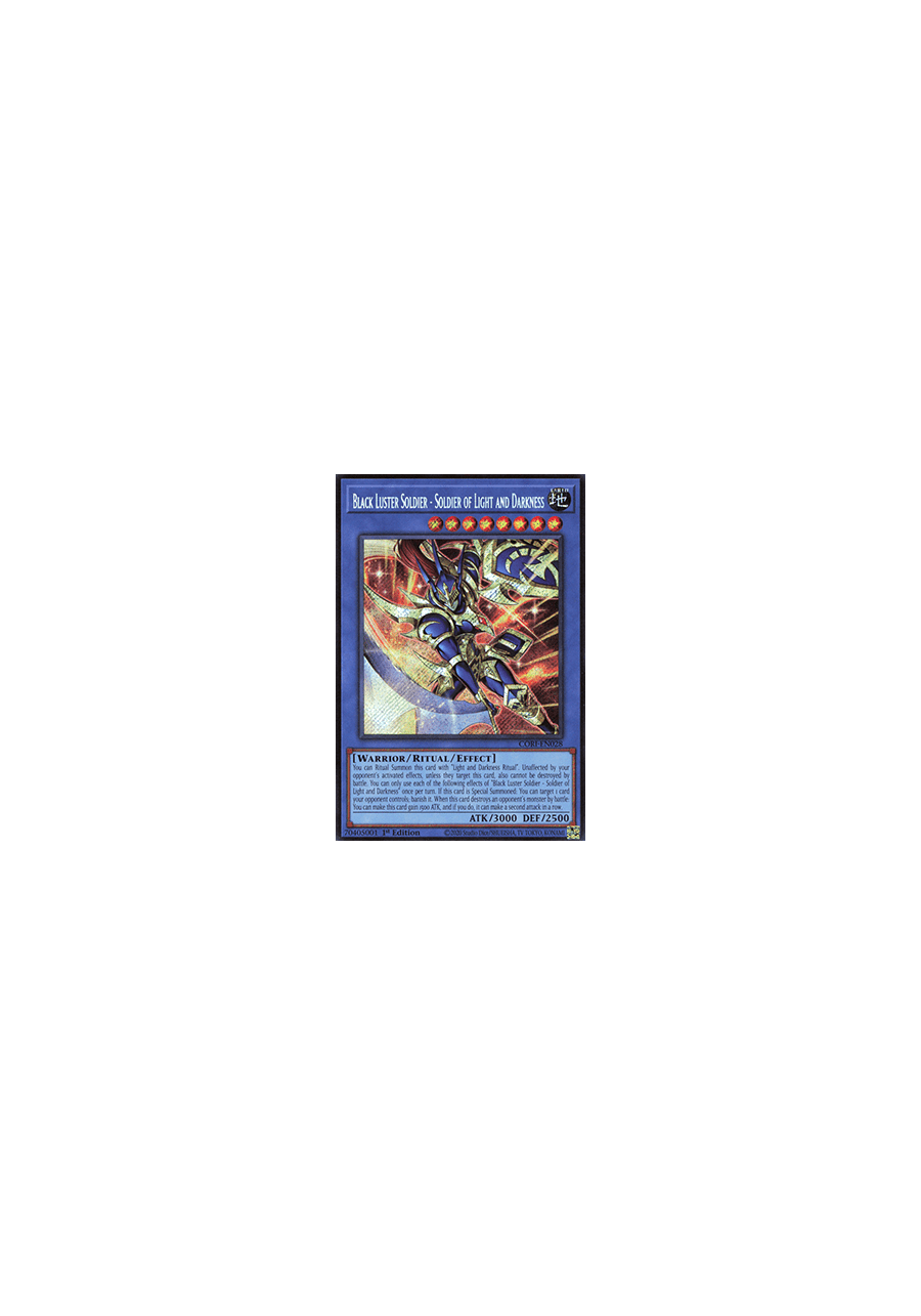 Black Luster Soldier - Soldier of Light and Darkness (V.1 - Secret Rare)