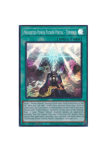 Prohibited Power Patron Portal - Terminus