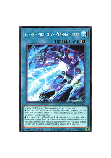 Superconductive Plasma Blast