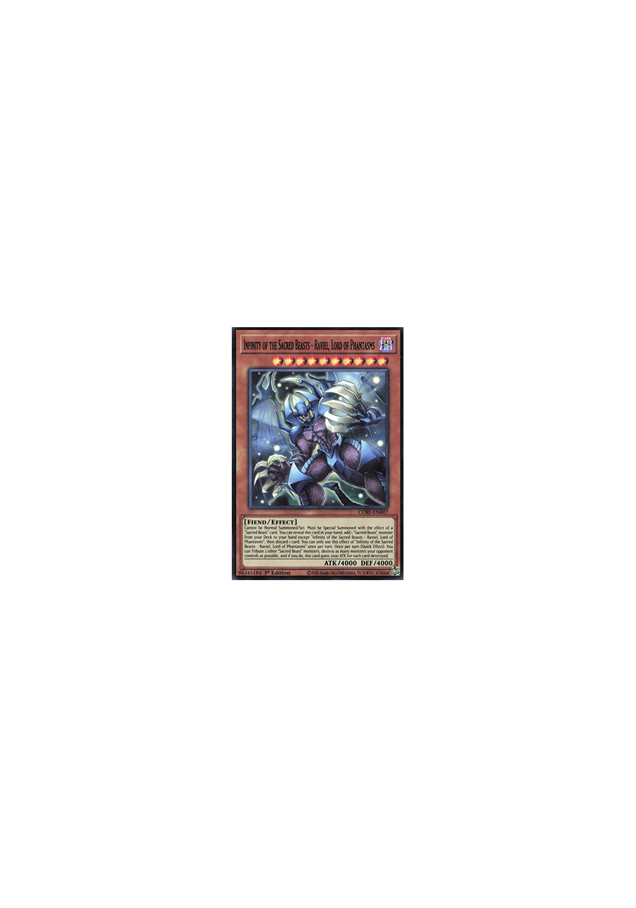 Infinity of the Sacred Beasts – Raviel, Lord of Phantasms (V.1 - Super Rare)