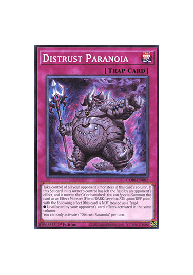 Distrust Paranoia