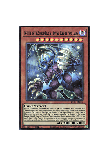 Infinity of the Sacred Beasts – Raviel, Lord of Phantasms (V.1 - Super Rare)
